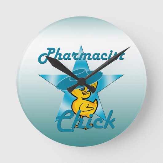薬剤師シック#7 ラウンド壁時計 (正面)