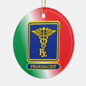 薬剤師シールドカスタム セラミックオーナメント (左)