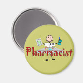 薬剤師スティック人 – ギフト マグネット (正面/裏面)