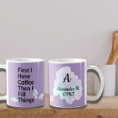 薬剤師テック私はコーヒーを持っている私は物事を満たすマグカップ コーヒーマグカップ