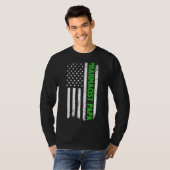 薬剤師パパアメリカ国旗の父の日 Tシャツ (正面フル)