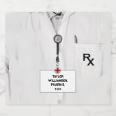 薬剤師パーソナライズされた卒業党 スパークリングワインラベル (シングルラベル)