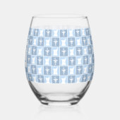 薬剤師パーソナライズされた薬学 ステムなしワイングラス (左)