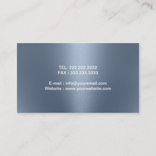 薬剤師ピルロゴプロフェッショナルダスティブルー 名刺 (裏面)