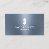 薬剤師ピルロゴプロフェッショナルダスティブルー 名刺 (正面)