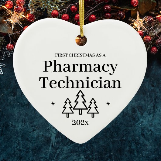 薬剤師助手としての初めてのクリスマス 新しい仕事 セラミックオーナメント