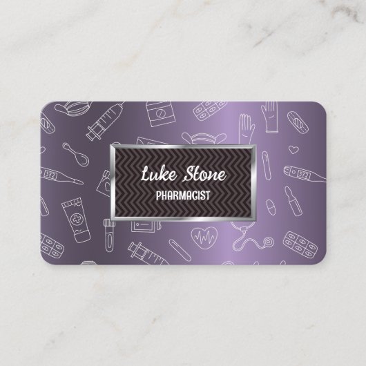 薬剤師医療 名刺 (正面)