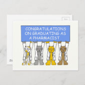 薬剤師卒園おめでとう 案内ポストカード (正面/裏面)