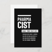 薬剤師定義おもしろいギフトクラシック 出欠カード (正面/裏面)