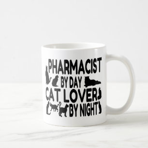 薬剤師猫好き コーヒーマグカップ