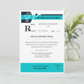 薬剤師用処方箋パッドの退職 招待状 (スタンド正面)