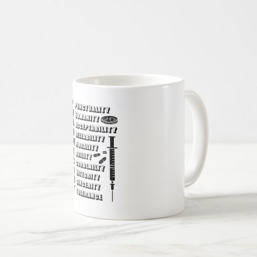薬剤師薬剤師引用文 コーヒーマグカップ (正面右)