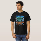薬剤師薬剤師薬局薬局PharmD Tシャツ (正面フル)