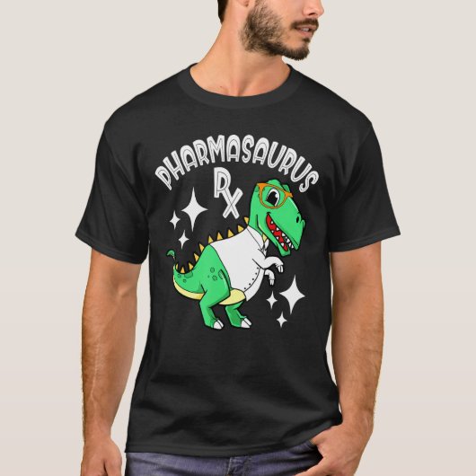 薬剤師薬剤師Pharmasaurus Rx Tシャツ (正面)