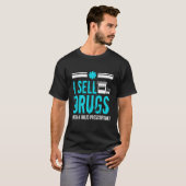 薬剤師薬学テクおもしろいファーmd学生ギフト tシャツ (正面フル)
