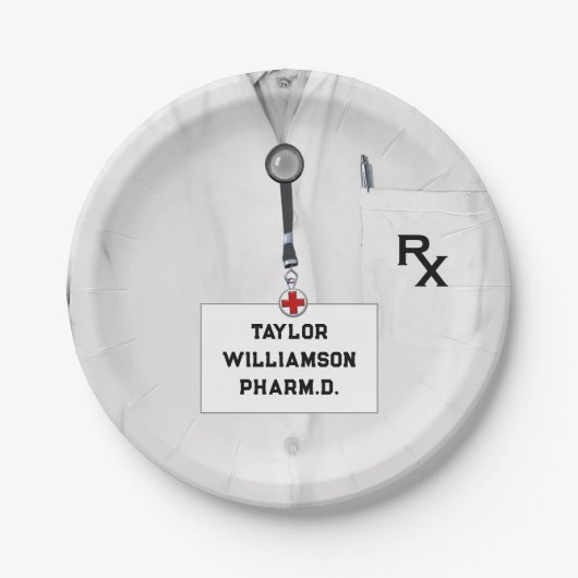 薬剤師薬学学校 ペーパープレート (正面)