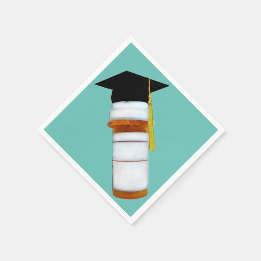 薬剤師薬学院卒業 スタンダードカクテルナプキン (角)