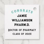 薬剤師薬学院卒業 フェイバータグ (裏面)