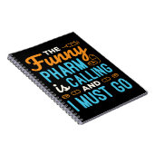 薬剤師薬局テックおもしろいアームが電話 ノートブック (右側)