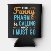 薬剤師薬局テックおもしろいアームが電話 缶クーラー (正面)