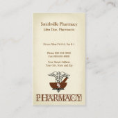 薬剤師薬局ビジネスカード 名刺 (正面)