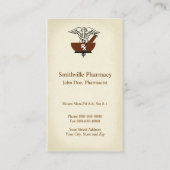 薬剤師薬局ビジネスカード 名刺 (正面)