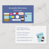 薬剤師薬局モダン会社 名刺 (正面/裏面)