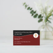 薬剤師薬局名刺 名刺 (スタンド正面)