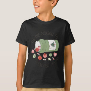 薬剤師補助者のクリスマス 薬局 卒業 Tシャツ