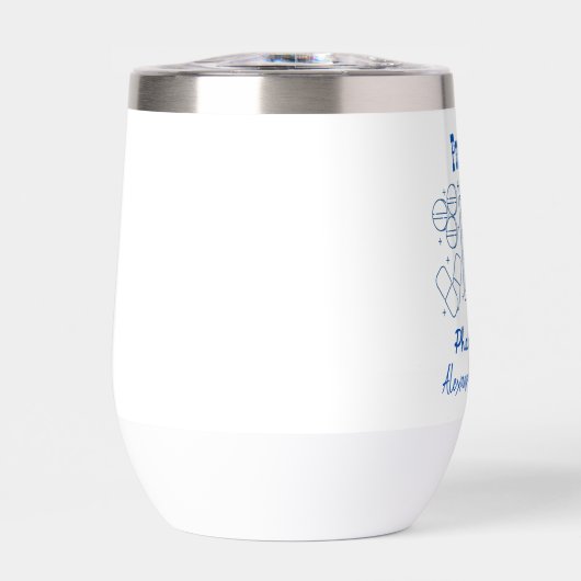 薬剤師誇りを持ったドードルラインアートデザイン (正面)