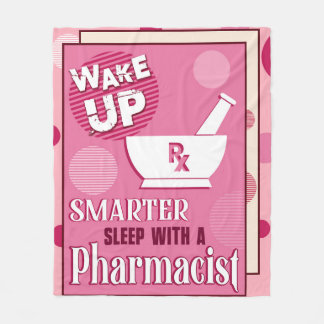 薬剤師起床薬剤 フリースブランケット