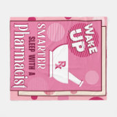 薬剤師起床薬剤 フリースブランケット (正面(横))