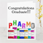 薬剤師「おめでとう」の遺言 カード (黄色い花)