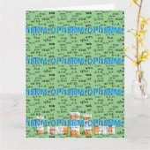 薬剤師「おめでとう」 カード (黄色い花)