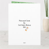 薬剤師「おめでとう」 カード (裏面)