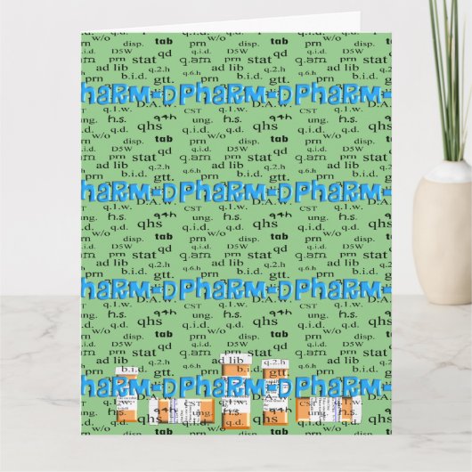 薬剤師「おめでとう」 カード (正面)