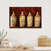 薬剤師 – これらのクッキーの瓶を見ない ポスター (キッチン)