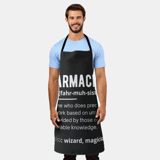 薬剤師 エプロン (着用した状態)