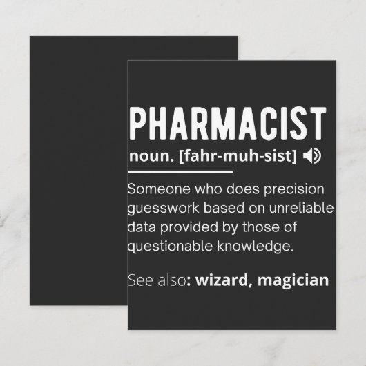 薬剤師 サンキューカード (正面/裏面)