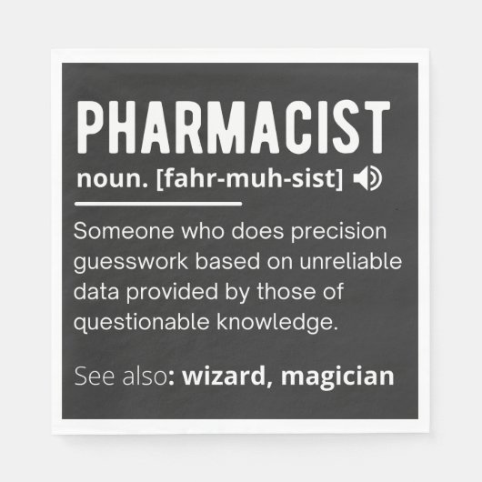 薬剤師 スタンダードランチョンナプキン (正面)