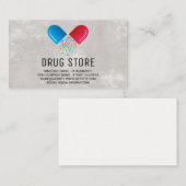 薬剤師 | メディシン・ピル・オープン・ロゴ 名刺 (正面/裏面)