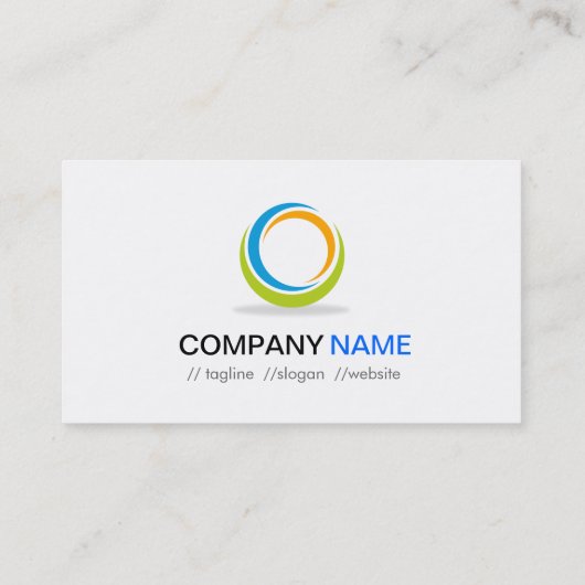 薬剤師 – モダン球体 名刺 (裏面)