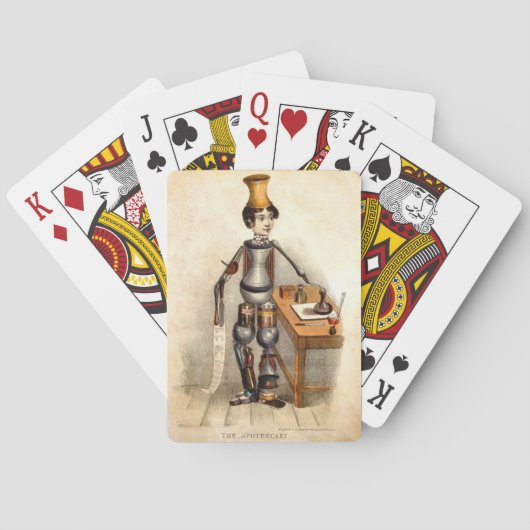 薬剤師: ヴィンテージの薬剤師のイメージのトランプ トランプ (裏面)