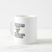 薬剤師…一般人のみ頭が切れる コーヒーマグカップ (正面左)