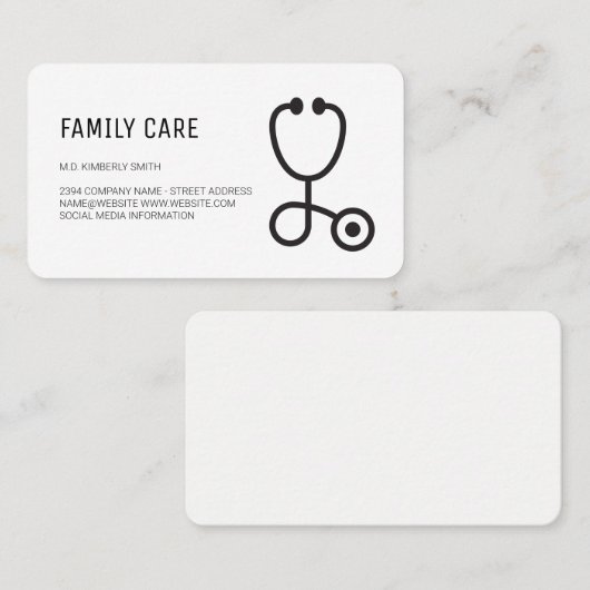 薬剤師 | 医学 | 医師 名刺 (正面/裏面)