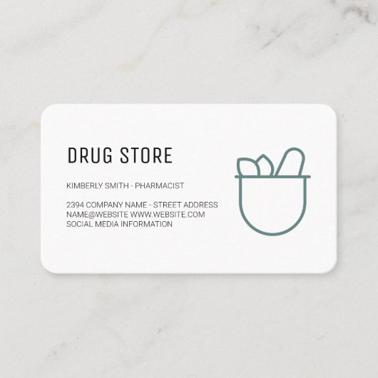 薬剤師 | 医学 名刺 (正面)