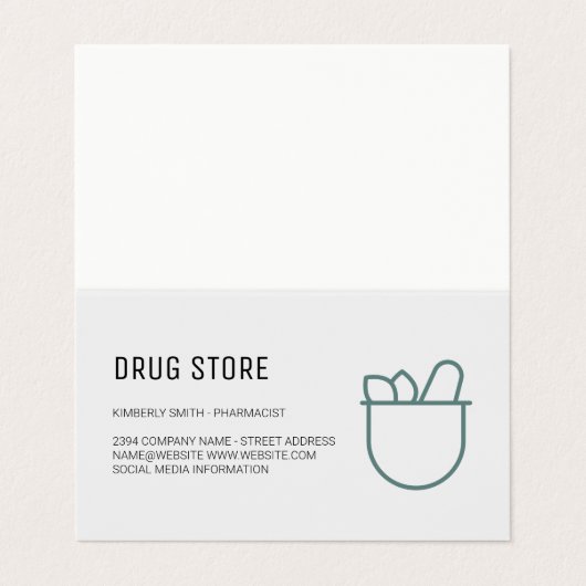 薬剤師 | 医学 名刺 (外部フラット)