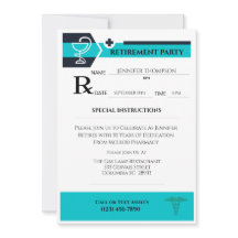 薬剤師 医療処方箋用紙 引退祝い