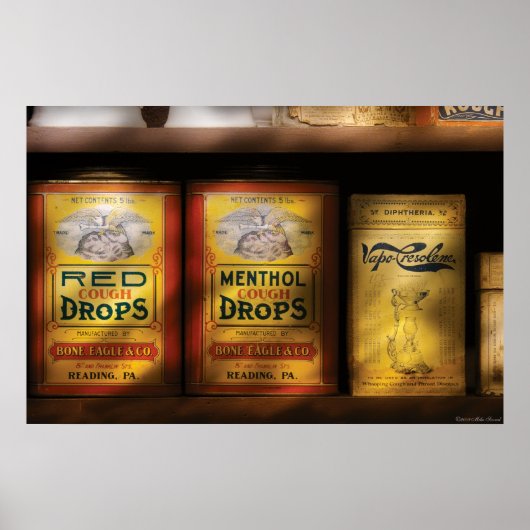 薬剤師 – 咳止め ポスター (正面)