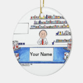 薬剤師-男性 セラミックオーナメント (左)